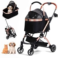 Amazon.co.jp: GLEEFURN ペットカート 分離型 犬用カート 小型犬 猫 4